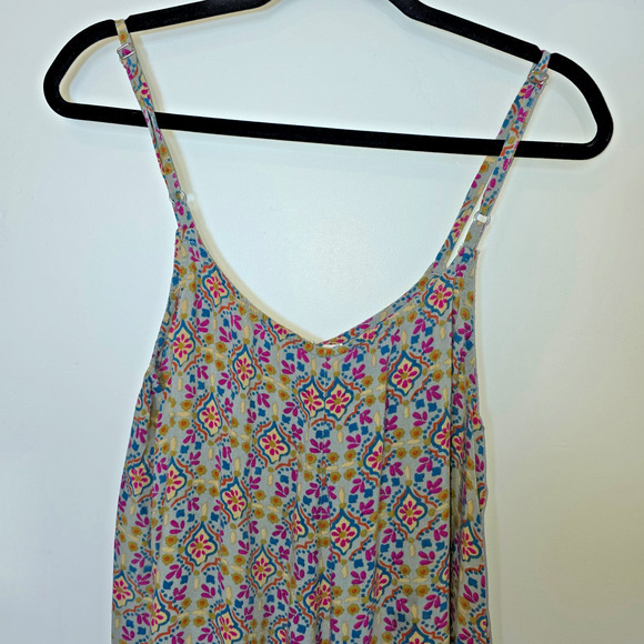 NATURAL LIFE Women's Floral Boho Strap Wide Leg Jumpsuit Romper Casual - Picture 6 of 8